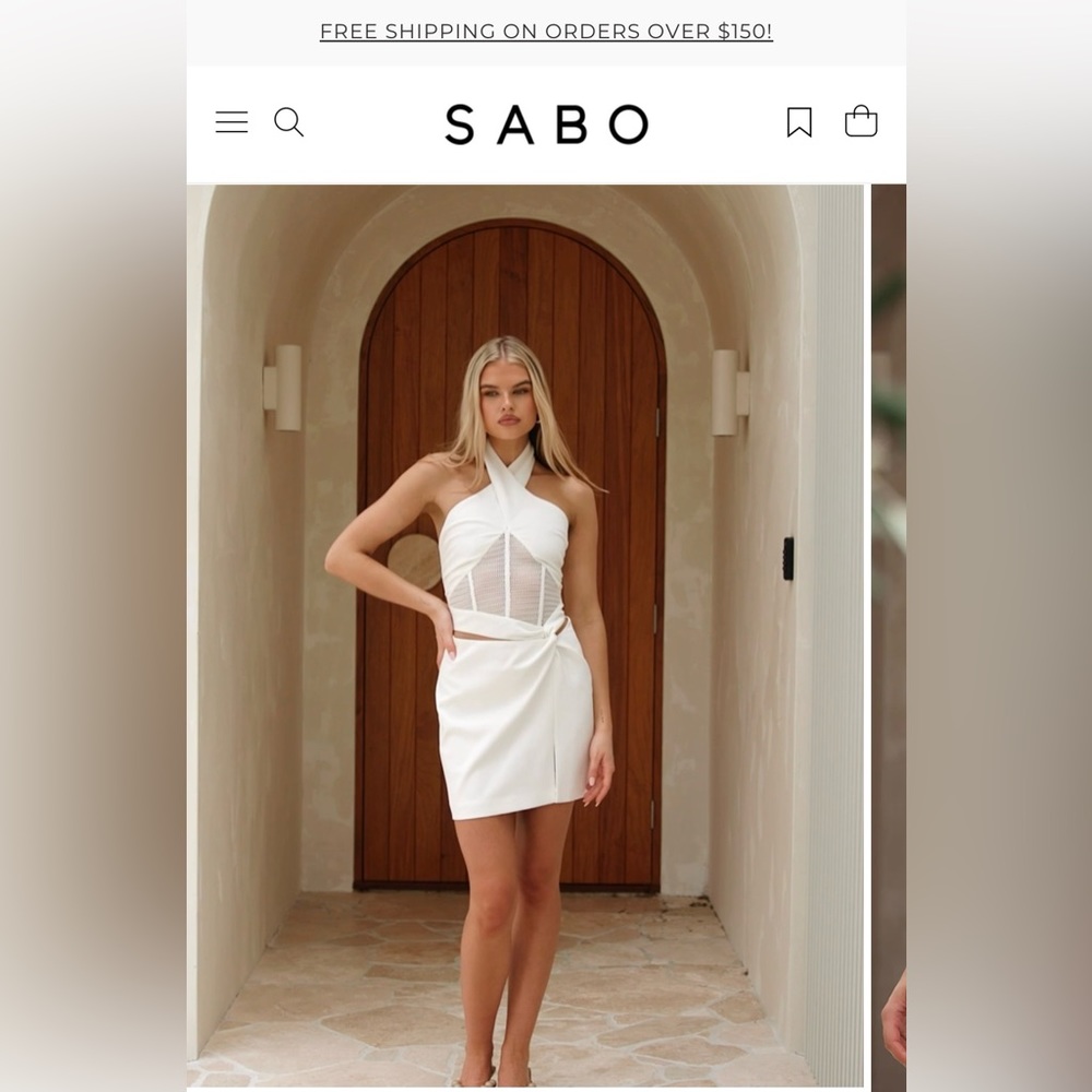 Sabo skirt Amaris Halter Dress Size 6